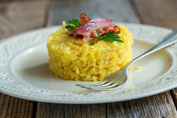 Image showing Risotto with saffron.