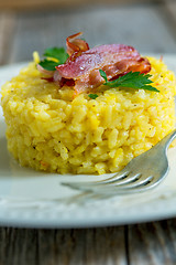 Image showing Risotto with saffron.