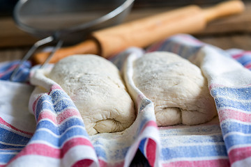 Image showing Baking Italian ciabatta.