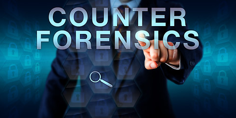 Image showing Forensic Examiner Pushing COUNTER FORENSICS