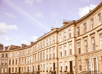 Image showing Terraced Houses vintage