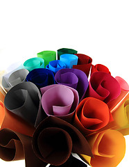 Image showing color paper rolls 