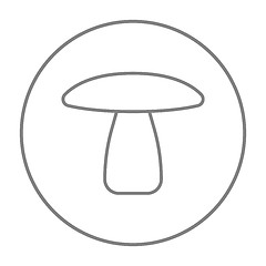 Image showing Mushroom line icon.