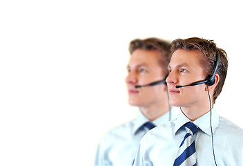 Image showing Male customer support service