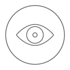 Image showing Eye line icon.