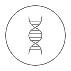 Image showing DNA line icon.