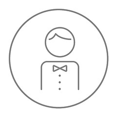 Image showing Waiter line icon.