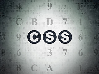 Image showing Software concept: Css on Digital Paper background