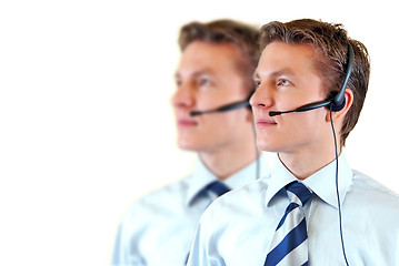 Image showing Male customer support service