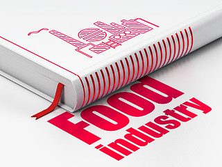 Image showing Manufacuring concept: book Oil And Gas Indusry, Food Industry on white background