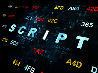 Image showing Software concept: Script on Digital background