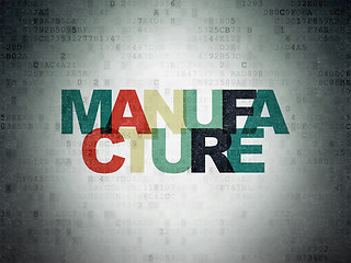 Image showing Industry concept: Manufacture on Digital Paper background