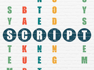 Image showing Database concept: Script in Crossword Puzzle