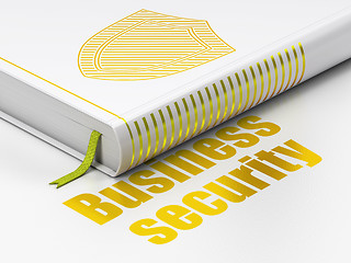 Image showing Safety concept: book Shield, Business Security on white background