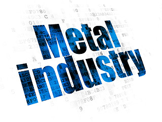 Image showing Industry concept: Metal Industry on Digital background