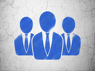 Image showing Law concept: Business People on wall background