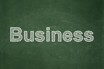 Image showing Finance concept: Business on chalkboard background