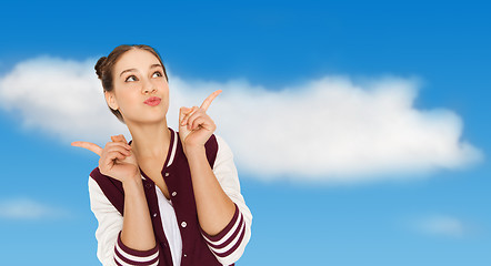 Image showing happy pretty teenage girl