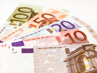 Image showing  Euro note vintage