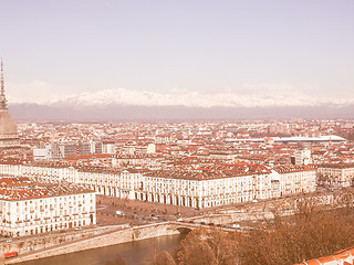 Image showing Turin view vintage