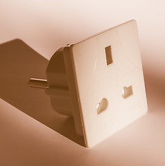 Image showing  British plug socket vintage