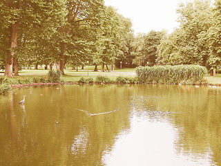 Image showing Gardens in Stuttgart, Germany vintage