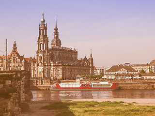 Image showing Dresden Hofkirche vintage