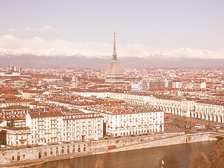 Image showing Turin view vintage