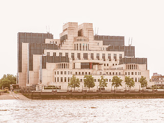 Image showing British Secret Service buidling vintage