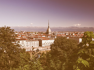 Image showing Turin view vintage