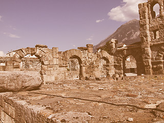 Image showing Roman Theatre Aosta vintage