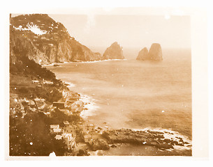 Image showing  Old photo of Capri, Naples, Ital vintage