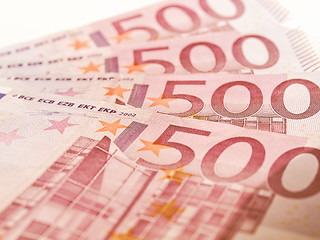 Image showing  Euro note vintage