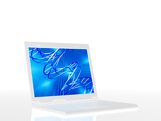 Image showing Laptop with clipping path