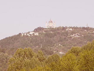 Image showing Turin hills vintage