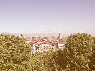 Image showing Turin view vintage