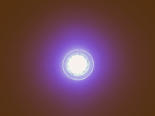 Image showing  Blue LED Light Bulb vintage