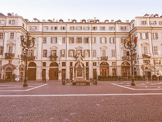Image showing Piazza Carignano Turin vintage