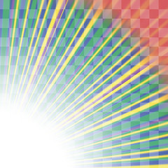 Image showing Transparent Colorful Rays. Burst of Star