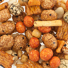 Image showing Mix of japanese rice nuts