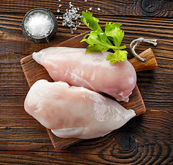 Image showing raw chicken fillets