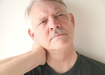 Image showing Man with neck strain