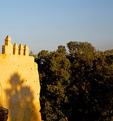 Image showing old ruin in     brown construction  africa   morocco and sky  ne