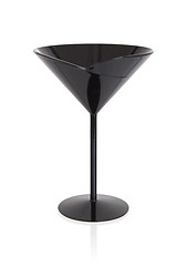 Image showing Black cocktail glass