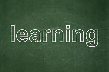 Image showing Learning concept: Learning on chalkboard background