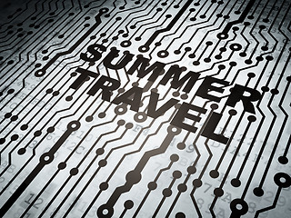 Image showing Vacation concept: circuit board with Summer Travel