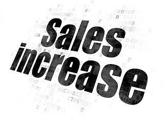 Image showing Marketing concept: Sales Increase on Digital background