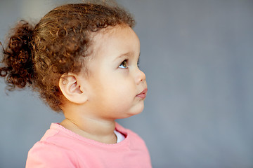 Image showing beautiful little baby girl portrait