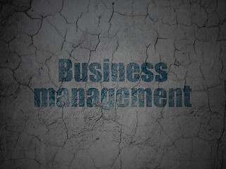 Image showing Finance concept: Business Management on grunge wall background