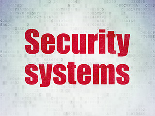 Image showing Protection concept: Security Systems on Digital Paper background
